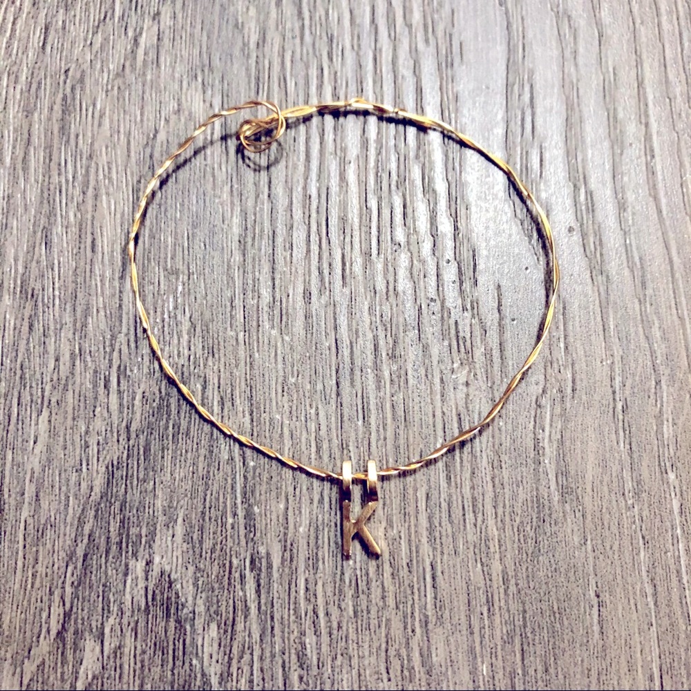 🆕 Gold “K” Artisan Bracelet